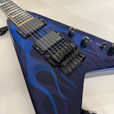 Jackson USA `95 Blue Ghost Flames KV2 (***Secondhand***) image 4
