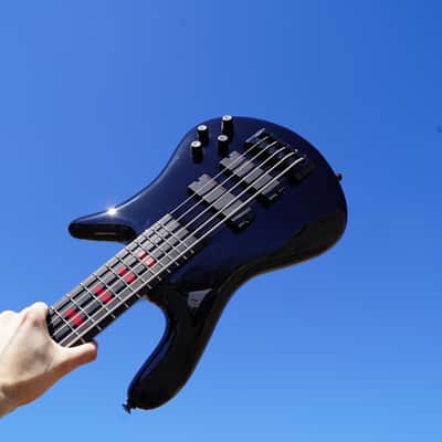 Spector Euro5 LX Alex Webster Solid Black 5-String Bass w/gig bag image 9