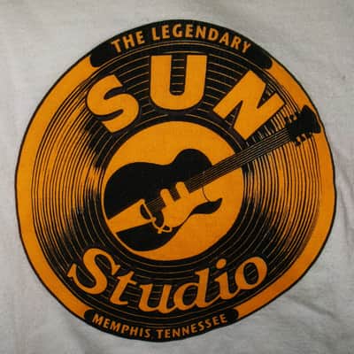 sun studio the legendary memphis tennessee logo M woman tee - elvis johnny cash scotty moore rock a billy country pop image 1