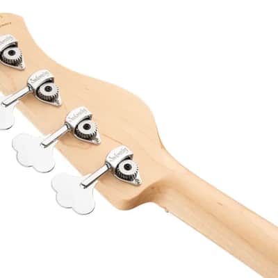 Sadowsky MetroLine 21-Fret Vintage P/J Bass-Swamp Ash Body-4 String-Nirvana Black Transparent Satin-Lefthand image 8