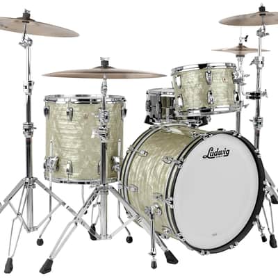 Ludwig *Pre-Order* Legacy Mahogany Olive Pearl Fab Set Kit 14x22_9x13_16x16 Drums Shell Pack | Made in the USA | Special Order | Authorized Dealer image 1