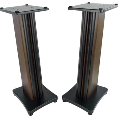 Pair Rockville RockShelf 58D Dark Wood 5.25" Bookshelf Speakers+28" Stands+Rack image 18