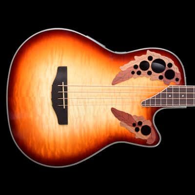 Ovation CEB44 Celebrity Acoustic Bass with Electronics 2014 - Present - Cognac Burst image 1