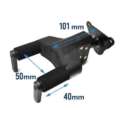 Hercules GSP39WB Auto Grip Short Arm Guitar Wall Hanger with Steel Wall Mount 2010s - Black image 2