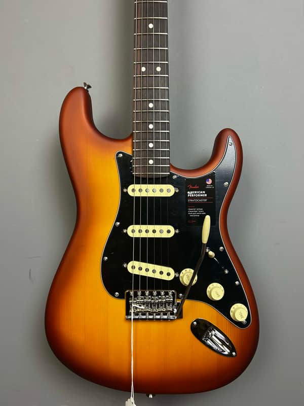 Fender Limited Edition American Performer Timber Stratocaster 2024 - Honey Burst image 1