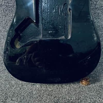 Black Left Handed Guitar Strat Style Basswood Body image 2