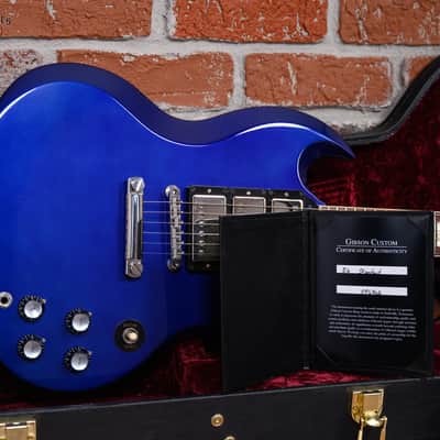 Gibson Custom Shop SG Standard Fat Neck 3-Pickup Electric Candy Blue 2020 w/OHSC image 11