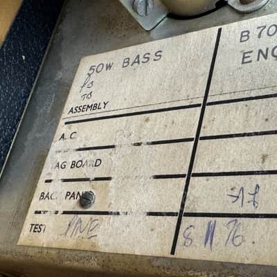 1976 Marshall - Model 1987 - JMP 50 Watt - ID 5667 image 19