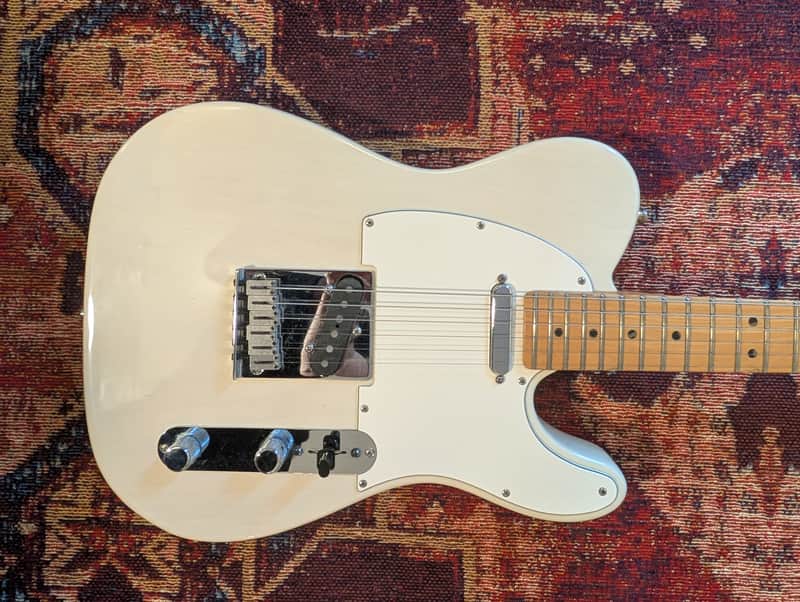 American Telecaster Cavalier Pickups, Fresh frets, Transparent White Blonde, HSC - 1999