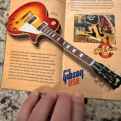 Gibson Brochure 2000s 59'reissue Les Paul J-150 F-5L J-45 Rosewood only a Gibson is good enough image 3