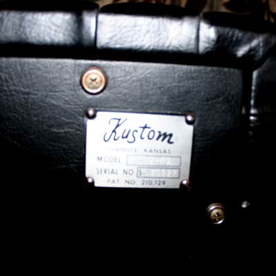 Pair of Kustom Tuck and Roll 302 PA 70's Black Speakers with 2-12" and 3-8" in each nice cabinet image 8