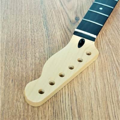 Telecaster Compatible Rosewood and Maple Neck 22 Fret Jumbo Satin image 6