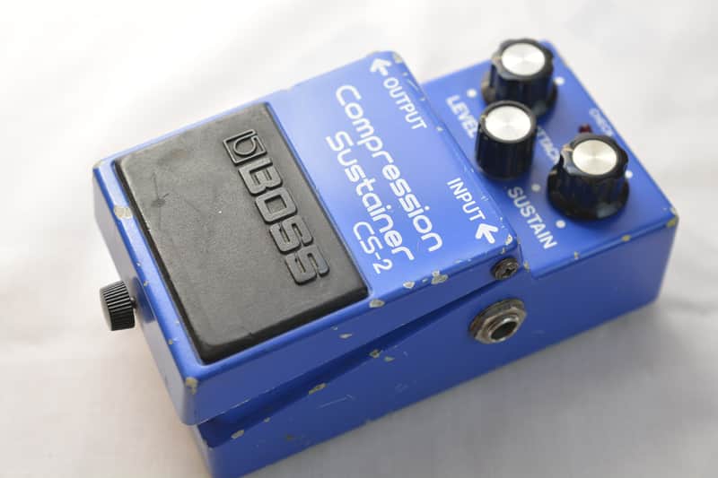 Boss CS-2 Compression Sustainer (Black Label) 1981 - 1989 - Blue Vintage Compressor Made in Japan image 1