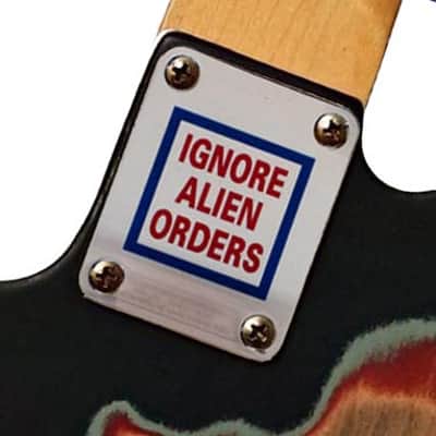 Custom Strummer / CLASH Guitar Graphic Color Image Neck Plate Fits Strat / Tele / Bass- USA MADE! image 1