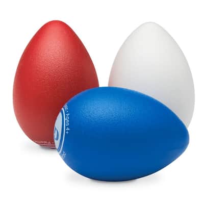 Latin Percussion LP016 Egg Shaker Trio 2010s - Red/White/Blue image 1