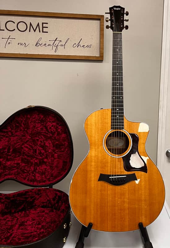 Taylor 214ce DLX Koa Acoustic Electric Guitar image 1