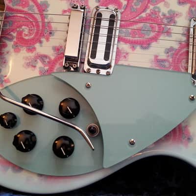 FS/T '99 Rickenbacker Rose Morris Model 1997 Custom Blue Boy Paisley image 3