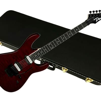 Dean Modern 24 Select Flame Top Floyd electric guitar Trans Cherry NEW w/ CASE image 1