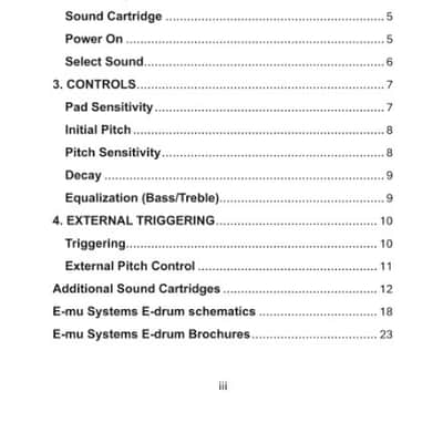 E-mu Systems E-drum Owner's Manual image 2