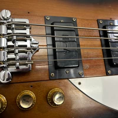 Gibson USA Vintage Thunderbird '76 Bicentennial Vintage Bartolini HI-A Pickups 1976 - Sunburst w/ Sewman Custom Bag image 3