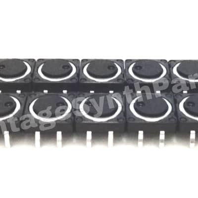 10 x  front panel pushbutton tact switch for Roland RS-09 (later model with colored buttons) RS09