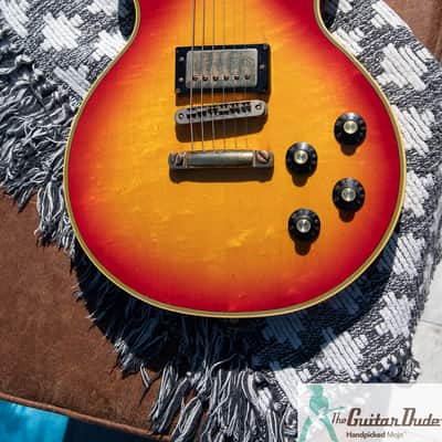 Vintage 1980 Greco EG 1000 - Les Paul Custom Reissue - Cherry Sunburst w Ebony Fingerboard & U-3000 PAF Style PU’s - Made In Japan - Pro Set Up w Perfect Frets/Action/Intonation image 6