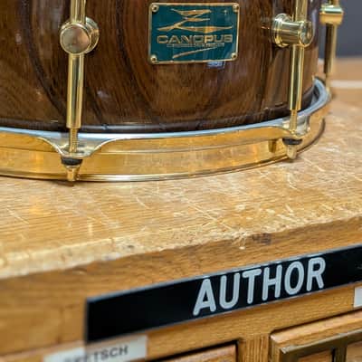 Canopus Zelkova exotic wood 14X6.5" Snare Drum image 2