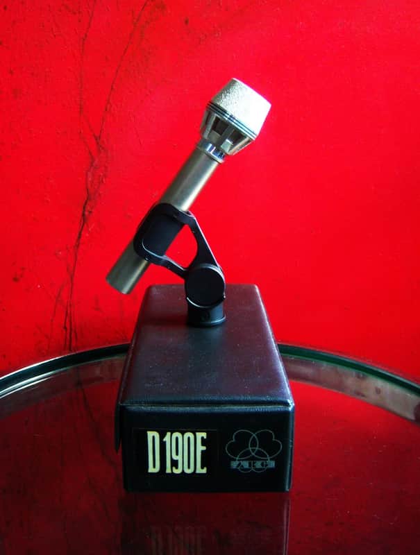 Vintage 1970's AKG D190E dynamic cardioid microphone w accessories 280 OHMS Low Z D1000E D190E # 5 image 1