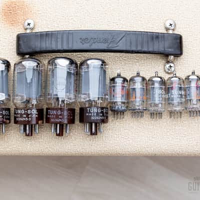1962 Fender Dual Showman Blonde Brown Panel Vintage Piggyback Tube Amp 2x15 w/ JBL D130F, Victoria Cover image 24