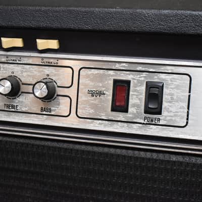 1970s Ampeg SVT Curved Line 300-Watt Bass Amplifier Head Black image 3
