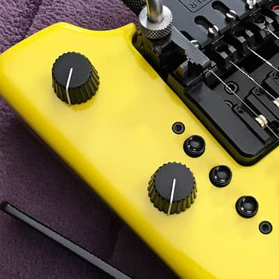 Ultra-Rare Yellow Steinberger GL4T TransTrem Guitar - Restored by Jeff Babicz! - HeadlessUSA image 4
