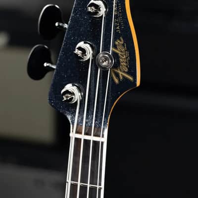 Fender Limited Edition Gold Foil Series Jazz Bass - Black Sparkle with Gig Bag image 5