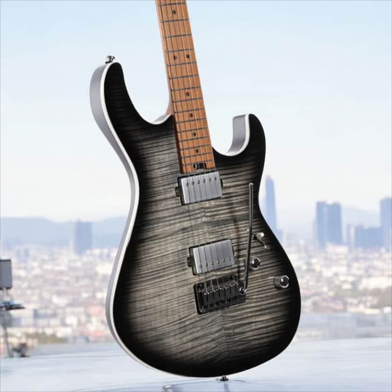 Cort G290 FAT II, Roasted Maple Neck & Fretboard, Transparent Black Burst image 1