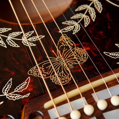 Gibson SJ-200 Hummingbirds and Flowers image 11