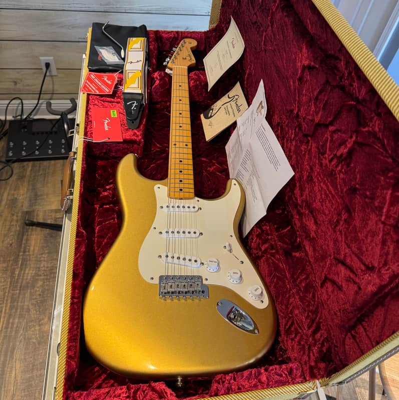 Fender American Original ‘50s Stratocaster 2018 - Aztec Gold image 1