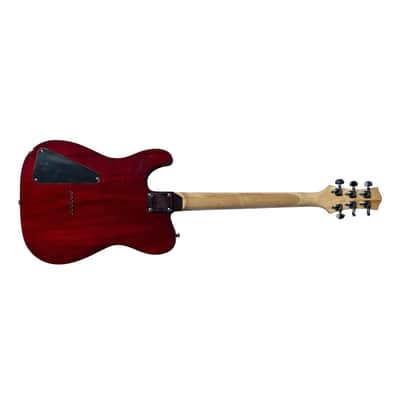 BootLegger Guitar Rye Memphis 2023 Deep Red - HSH - Coil Split - Red Burst - Case - Tele Style image 4