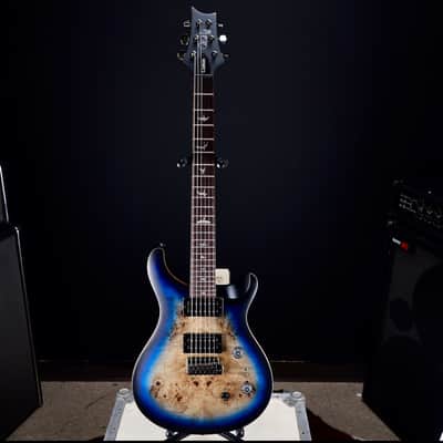 PRS SE Custom 24-08 Poplar Burl Limited Edition 2025 - Lake Blue Midnight Burst image 4