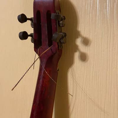 Domra Bass USSR Soviet Folk Instrument Ukrainian Vintage image 4