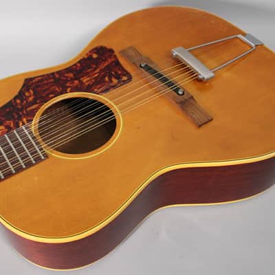 1966 Gibson B-25N-12N Small Body 12-String Acoustic Natural Finish w/HSC image 9
