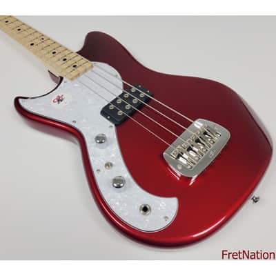G&L Tribute Fallout Bass Candy Apple Red Lefty 4-String Short Scale Bass Left Handed 8.92 Pounds image 3