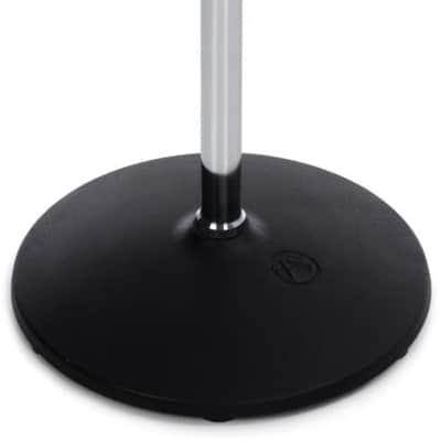 AtlasIED MS20 Heavy Duty Round Base Mic Stand - Chrome image 1