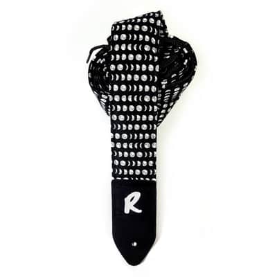 Moon Phases Guitar Strap-Phases of the Moon Guitar Strap -Moon Guitar Strap- Double Padded - Universal Guitar Strap image 2