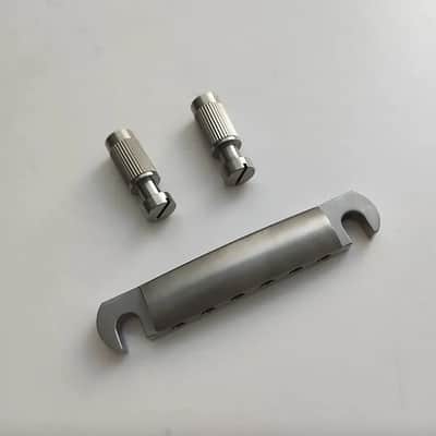 Titanium SG Les Paul ES Style Guitar Tune O Matic TOM Stopbar Tailpiece image 1