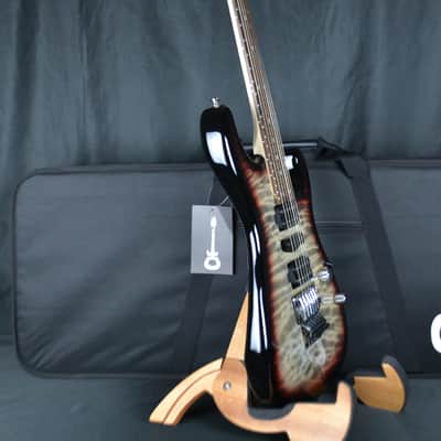Charvel MJ San Dimas Style 1 HSH PF QM FR with Case - Midnight Glow image 6