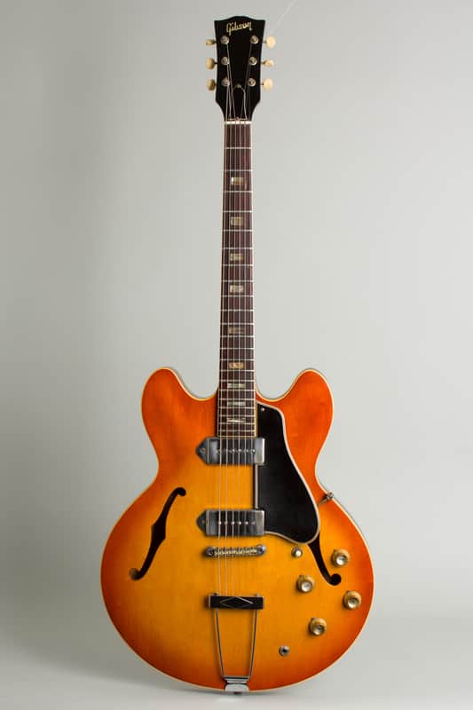 Gibson  ES-330TD Thinline Hollow Body Electric Guitar (1965), ser. #362047, black tolex hard shell case. image 1