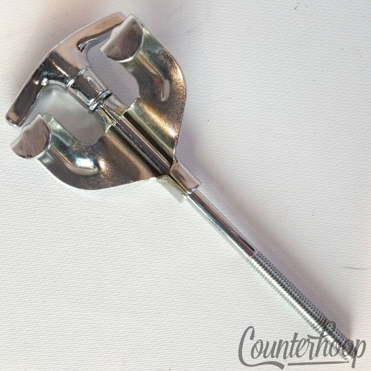 Pearl Bass Drum Tension T-Rod+Claw Metric Thick Japan Chrome 4 7/16"Vintage 60s — main photograph