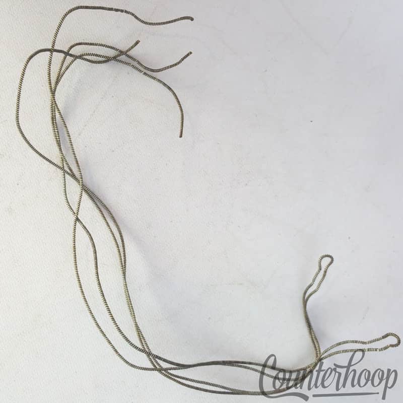 Early American 11"4-Strands Snare Drum Coiled Metal over Cloth Wires Vintage 10s image 1