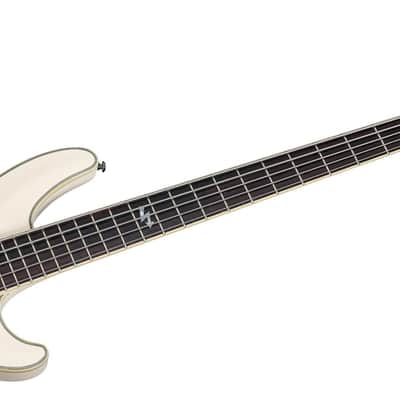 Schecter Blackjack ATX C-5 5 String Bass Guitar, Aged White AWHT NEW image 9