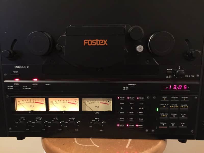 Fostex E2 1/4" 2 track Reel to Reel analog recorder image 1