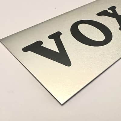 Vox Continental organ reproduction logo nameplate (reversed) image 4